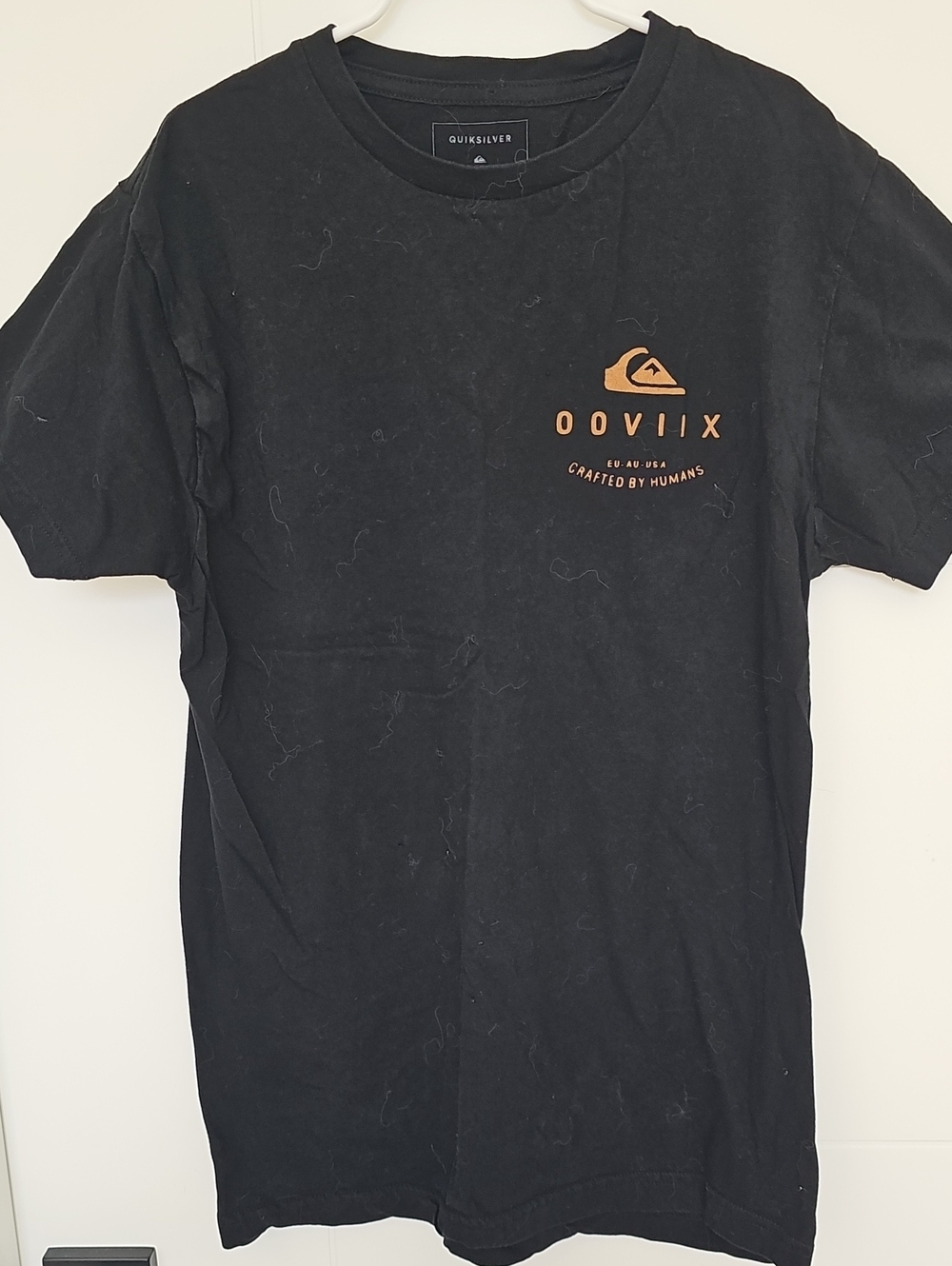 Quiksilver Black Short Sleeve Tee Sz Small